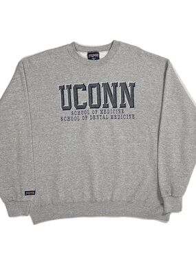 Vintage 90s Jansport UCONN School of Dental  crewneck sweatshirt mens Fits Large